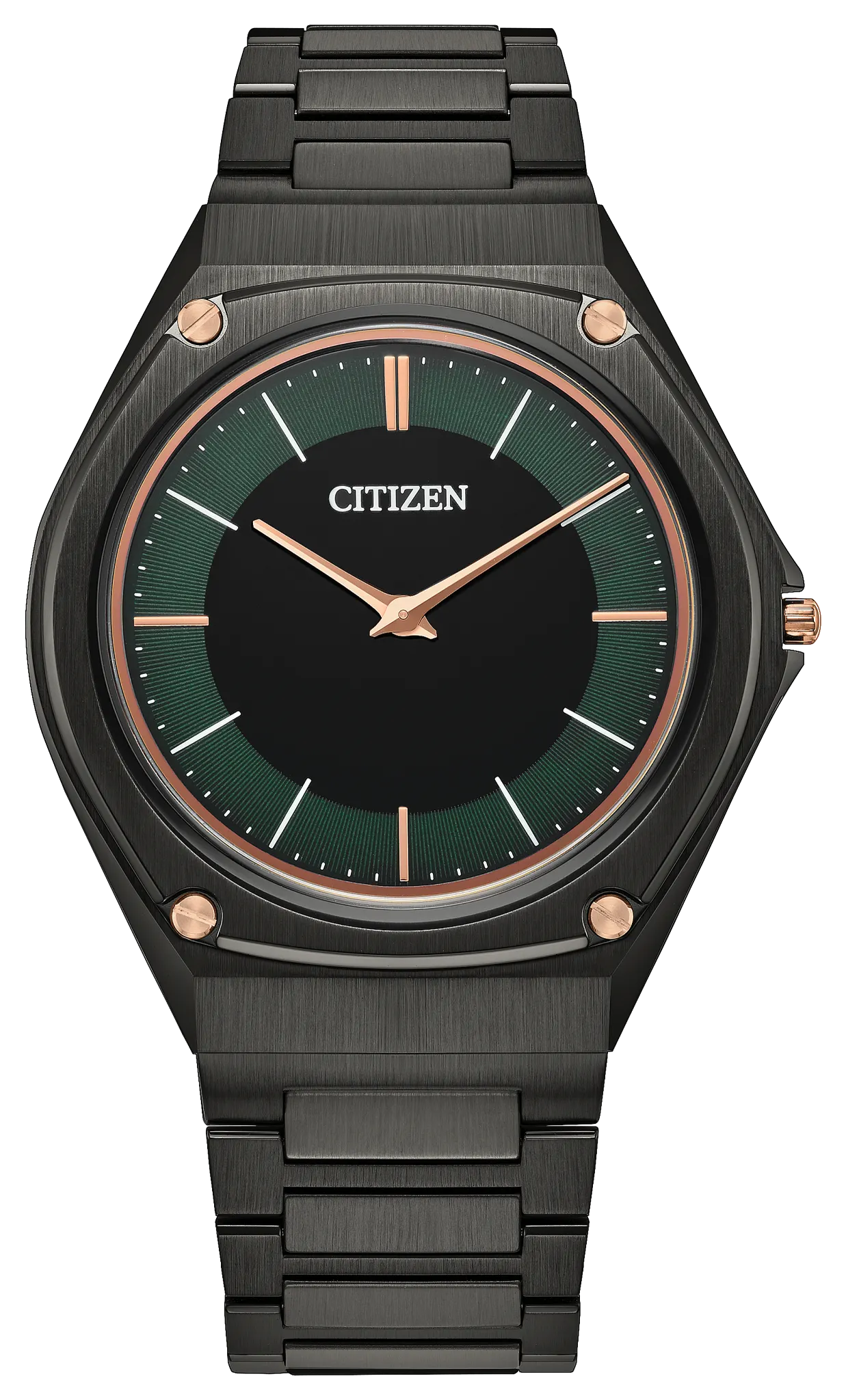Eco-Drive One Green Dial Stainless Steel Bracelet AR5065-54W | CITIZEN